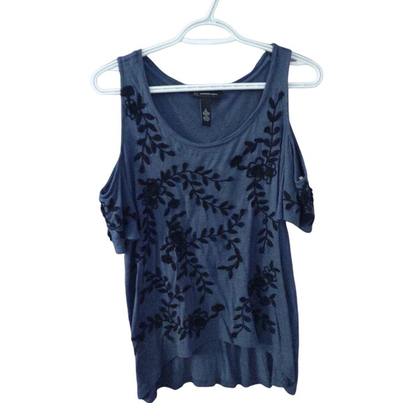 INC International Concepts Cold Shoulder Floral Embroidery Size Small - Picture 1 of 9